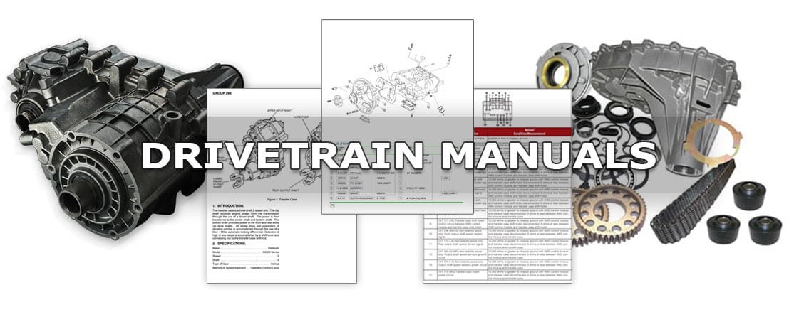 Drivetrain manuals: transmission, transfer case and PTO parts books