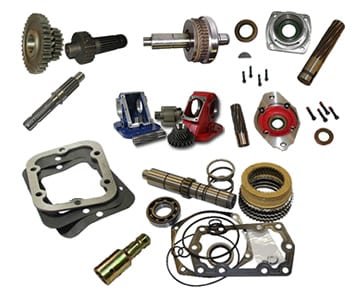 PTO gears, shafts, gaskets and parts